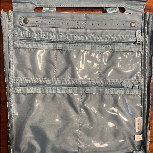 Thirty One Hanging Travel Jewelry Keeper Bag Parisian Garden NWOT - Picture 4 of 9